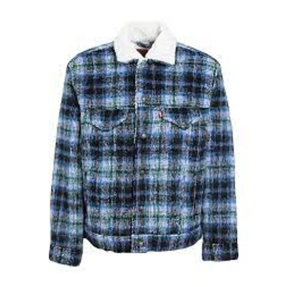Levi's VINTAGE RELAXED FIT FLEECE SHERPA TRUCKER JACKET Men's Sz XS/Ladies Med - Picture 3 of 7